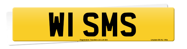 Registration number W1 SMS